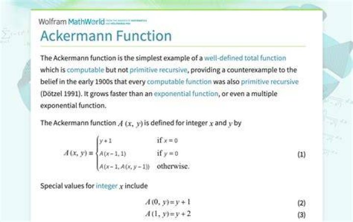 Ackermann Function primitive recursive