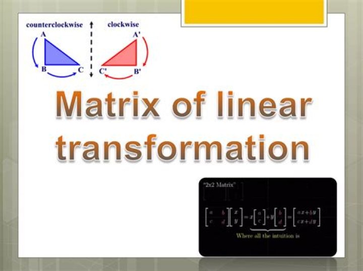 Every Matrix a linear transformation?