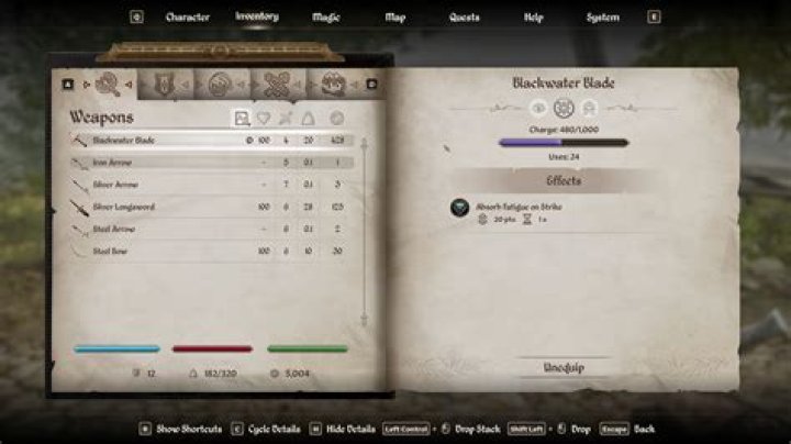 How to recharge enchanted weapons with a PS4 controller?