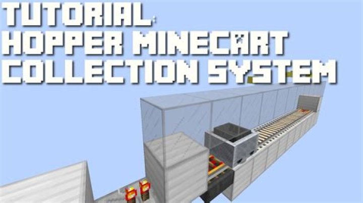 Minecart putting items in hopper connecting to chest.