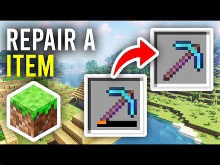 Minecraft repairing Enchanted items