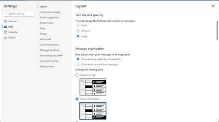 Outlook statistics customization