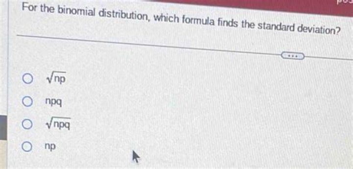 Prove standard deviation $=\sqrt{npq}$