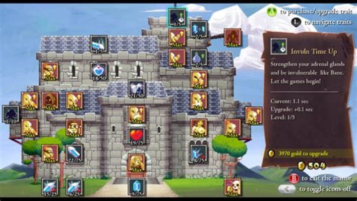 What does the full castle upgrade tree look like?